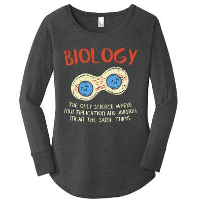 Biology Study Organism Genetics Science Microbiologist Women's Perfect Tri Tunic Long Sleeve Shirt