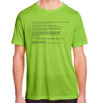 BSOD Computer Error Blue Screen Of Death Adult ChromaSoft Performance T-Shirt