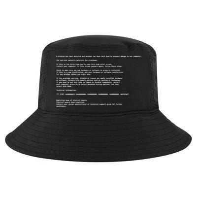 BSOD Computer Error Blue Screen Of Death Cool Comfort Performance Bucket Hat