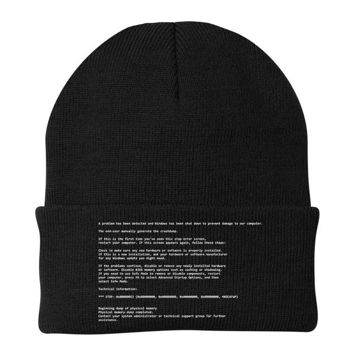 BSOD Computer Error Blue Screen Of Death Beanie