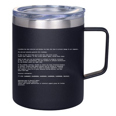 BSOD Computer Error Blue Screen Of Death 12oz Stainless Steel Coffee Mug