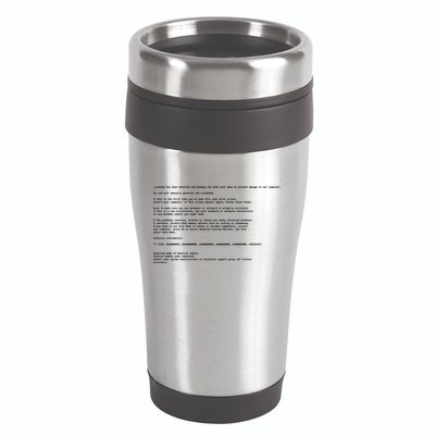 BSOD Computer Error Blue Screen Of Death 16oz Travel Tumbler