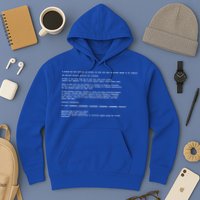 BSOD Computer Error Blue Screen Of Death Hoodie