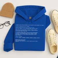 BSOD Computer Error Blue Screen Of Death Hoodie