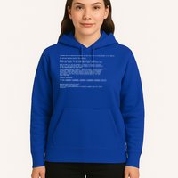 BSOD Computer Error Blue Screen Of Death Hoodie