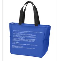 BSOD Computer Error Blue Screen Of Death Zip Tote Bag