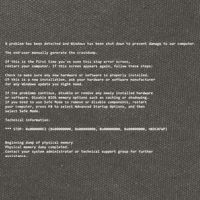 BSOD Computer Error Blue Screen Of Death Cotton Canvas Backpack