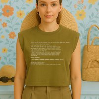 BSOD Computer Error Blue Screen Of Death Garment-Dyed Women's Muscle Tee