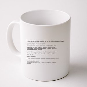 BSOD Computer Error Blue Screen Of Death Coffee Mug