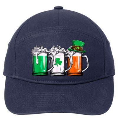 Beer St Patricks Day Leprechaun Men Women Irish Ireland Flag 7-Panel Snapback Hat