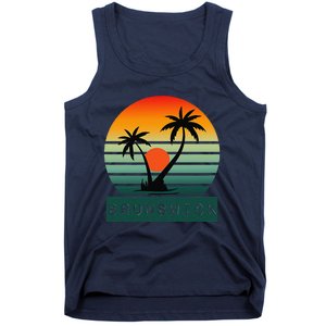 Brunswick Sunset Palm Trees Horizon Beauty Tank Top