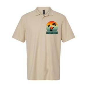 Brunswick Sunset Palm Trees Horizon Beauty Softstyle Adult Sport Polo