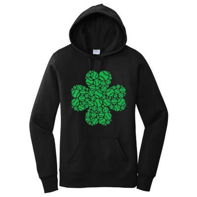 Baseball St Patrick's Day Four Leaf Clover Irish Boy Women's Pullover Hoodie