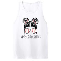 Baseball Sister Proud Sister Messy Bun Baseball Sunglasses PosiCharge Competitor Tank