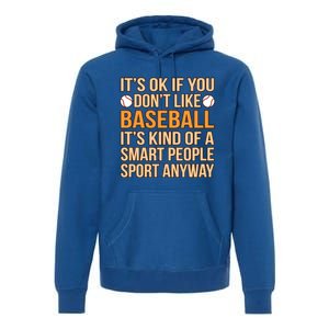 Baseball Smart People Sport Player Lover Coach Graphic Cute Gift Premium Hoodie