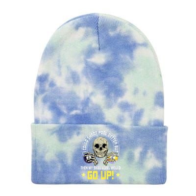 Billiards Skull Pool Snooker Billiard Ball Table Nineball Tie Dye 12in Knit Beanie