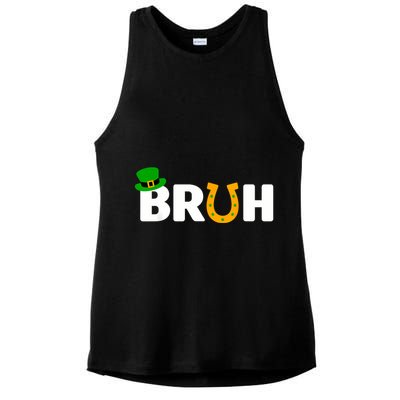 Bruh St Patricks Day Boy St Patricks Day Funny Ladies PosiCharge Tri-Blend Wicking Tank