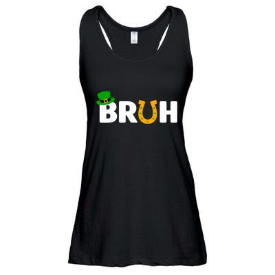 Bruh St Patricks Day Boy St Patricks Day Funny Ladies Essential Flowy Tank