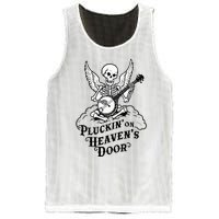 Banjo Skeleton Pluckin On Heavens Door Country Bluegrass Mesh Reversible Basketball Jersey Tank