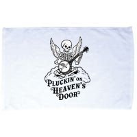 Banjo Skeleton Pluckin On Heavens Door Country Bluegrass Microfiber Hand Towel