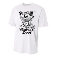 Banjo Skeleton Pluckin On Heavens Door Country Bluegrass Performance Sprint T-Shirt