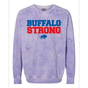 Buffalo Strong Pray For Buffalo Community Strength Colorblast Crewneck Sweatshirt