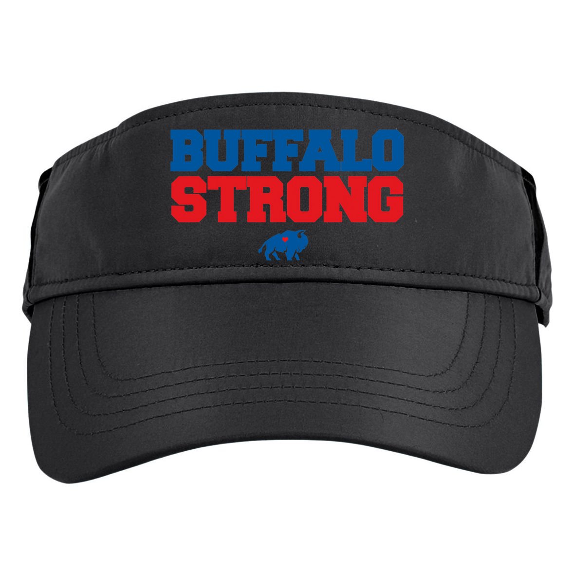 Buffalo Strong Pray For Buffalo Community Strength Adult Drive Performance Visor