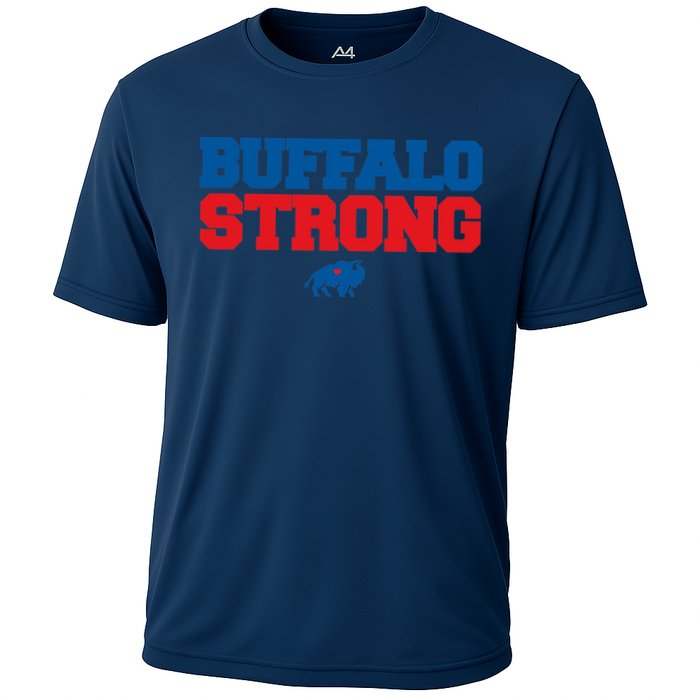 Buffalo Strong Pray For Buffalo Community Strength Cooling Performance Crew T-Shirt