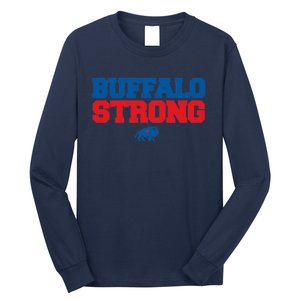 Buffalo Strong Pray For Buffalo Community Strength Long Sleeve Shirt