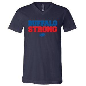 Buffalo Strong Pray For Buffalo Community Strength V-Neck T-Shirt