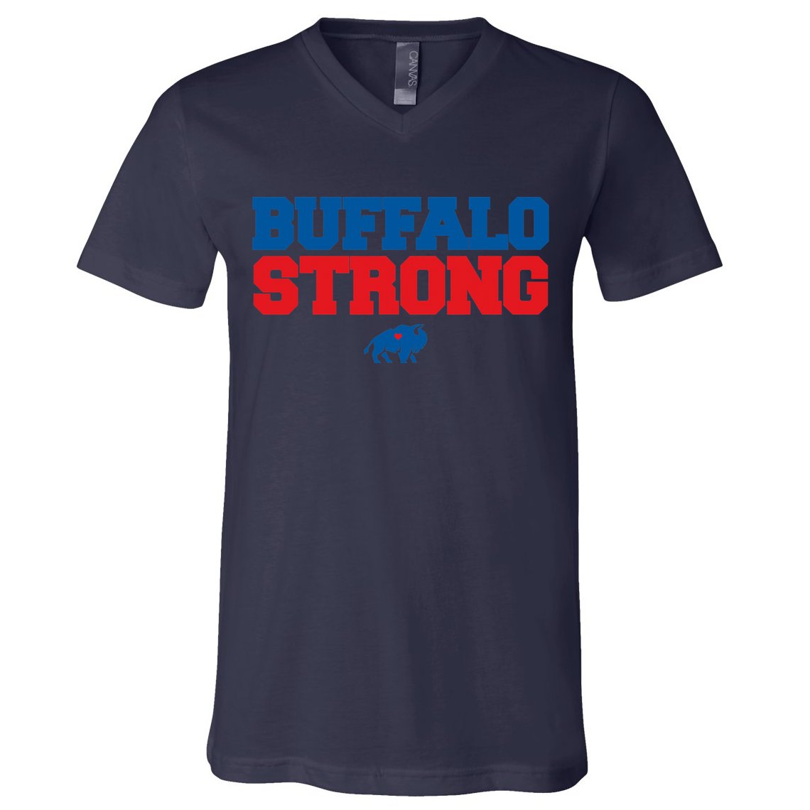 Buffalo Strong Pray For Buffalo Community Strength V-Neck T-Shirt