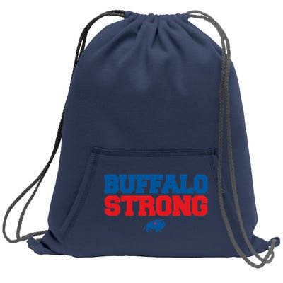 Buffalo Strong Pray For Buffalo Community Strength Sweatshirt Cinch Pack Bag