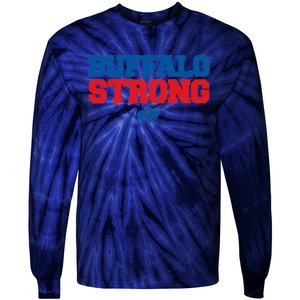 Buffalo Strong Pray For Buffalo Community Strength Tie-Dye Long Sleeve Shirt