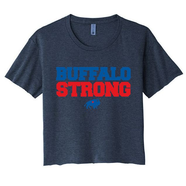 Buffalo Strong Pray For Buffalo Community Strength Crop Top