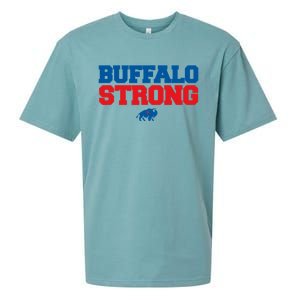 Buffalo Strong Pray For Buffalo Community Strength Sueded Cloud Jersey T-Shirt