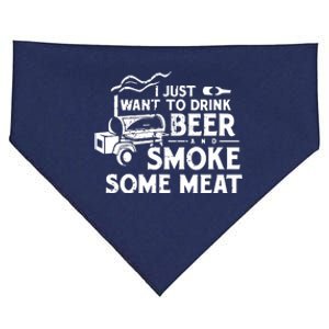 BBQ Smoking Pitmaster Drink Beer Smoke Meat USA-Made Doggie Bandana