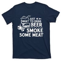 BBQ Smoking Pitmaster Drink Beer Smoke Meat T-Shirt