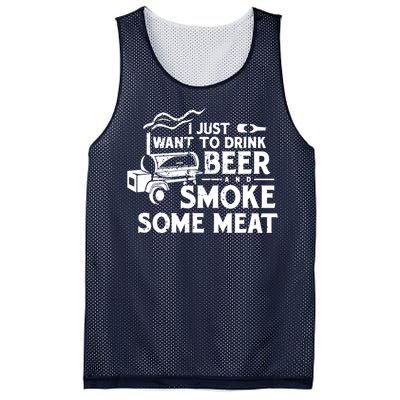 BBQ Smoking Pitmaster Drink Beer Smoke Meat Mesh Reversible Basketball Jersey Tank