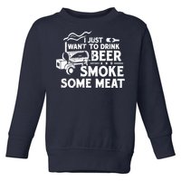 BBQ Smoking Pitmaster Drink Beer Smoke Meat Toddler Sweatshirt