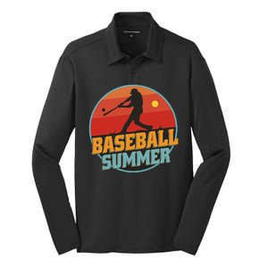 Baseball Summer Player Silk Touch Performance Long Sleeve Polo