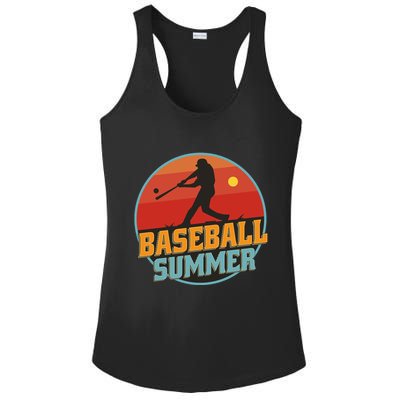 Baseball Summer Player Ladies PosiCharge Competitor Racerback Tank