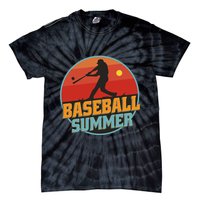 Baseball Summer Player Tie-Dye T-Shirt