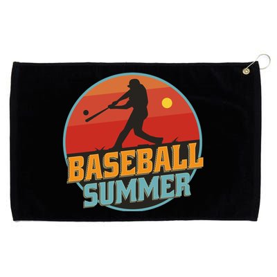 Baseball Summer Player Grommeted Golf Towel