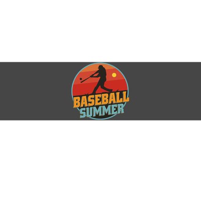 Baseball Summer Player Bumper Sticker