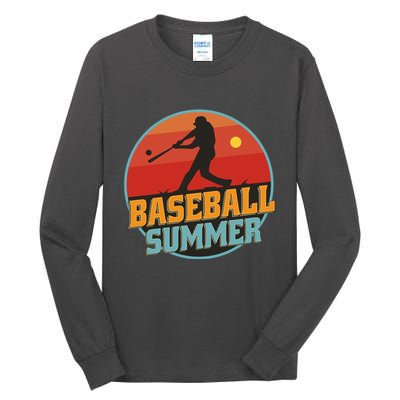 Baseball Summer Player Tall Long Sleeve T-Shirt