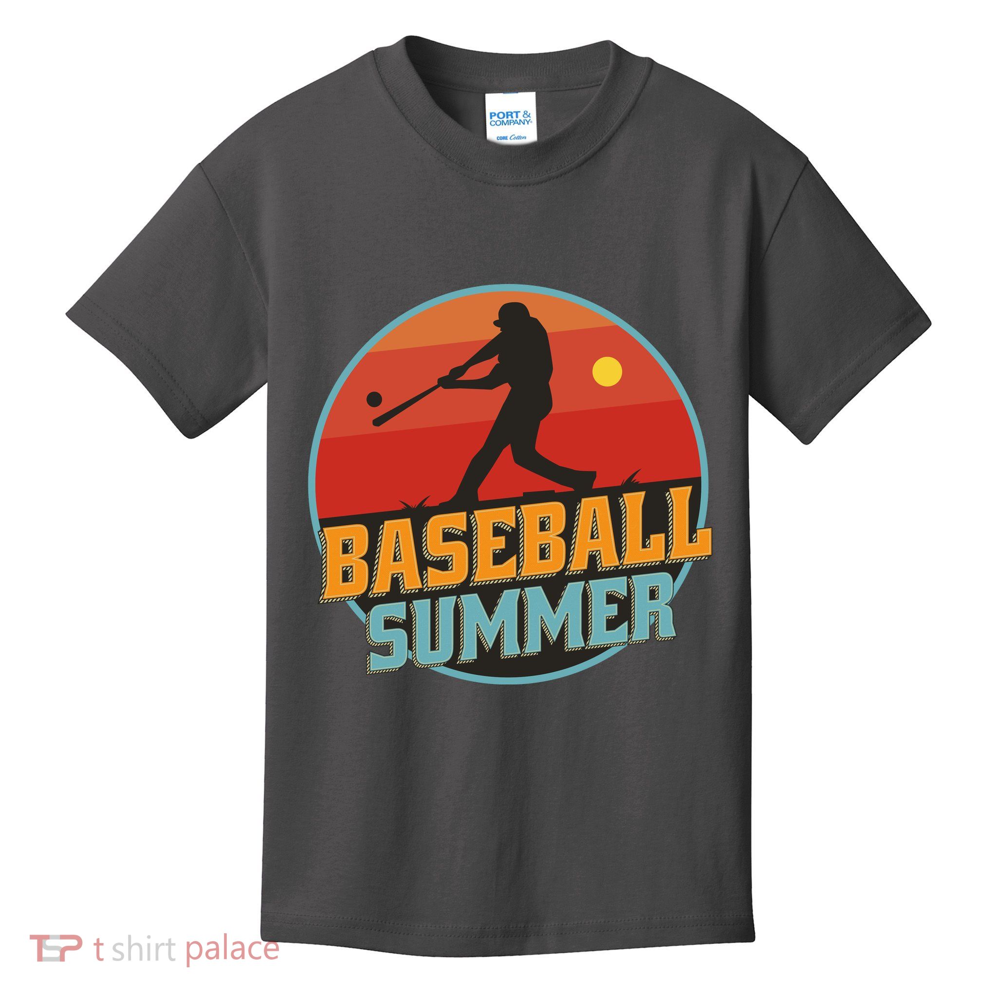 Baseball Summer Player Kids T-Shirt