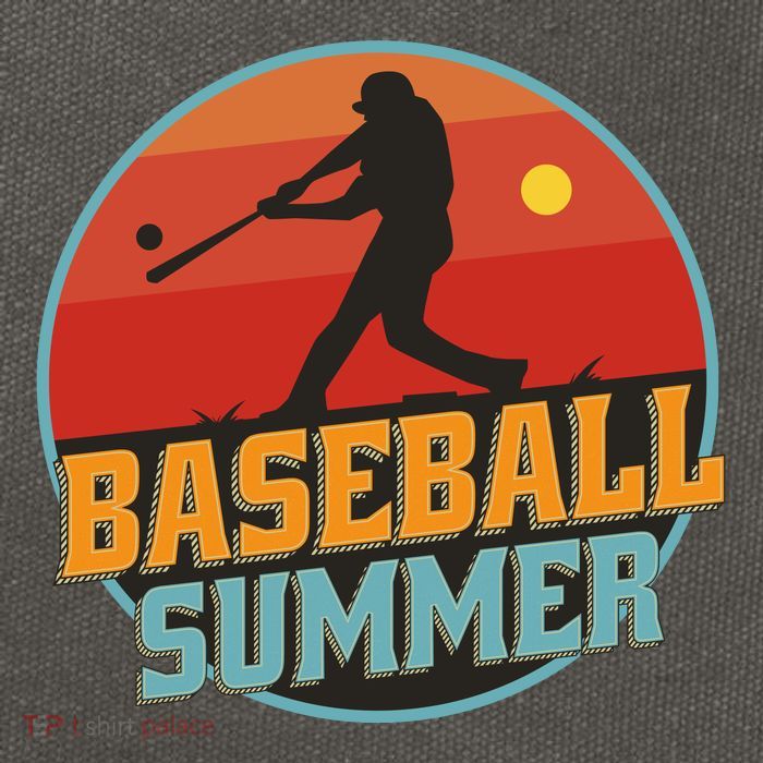 Baseball Summer Player Cotton Canvas Backpack