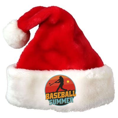 Baseball Summer Player Premium Christmas Santa Hat