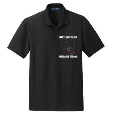 Baltimore Strong Pray For Baltimore Dry Zone Grid Polo