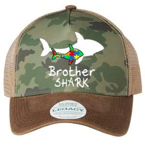 Brother Shark Puzzle Piece Cool Autism Awareness Gift Legacy Tie Dye Trucker Hat